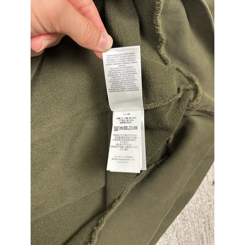 NEW Polo Ralph Lauren Men's 4XB Green Hoodie Pullover Drawstrings Cotton 4XL Big
